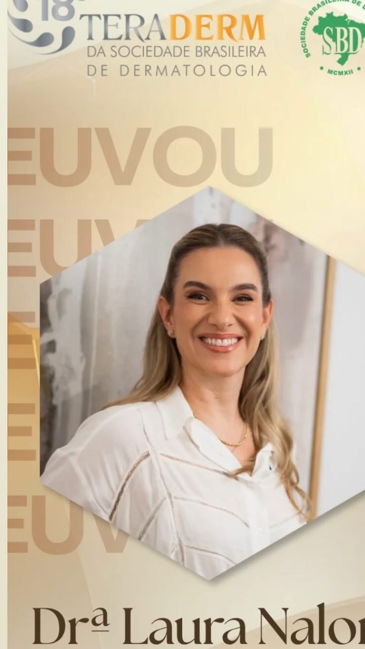 Dra. Laura Nalon no 18º Teraderm, congresso da Sociedade Brasileira de Dermatologia